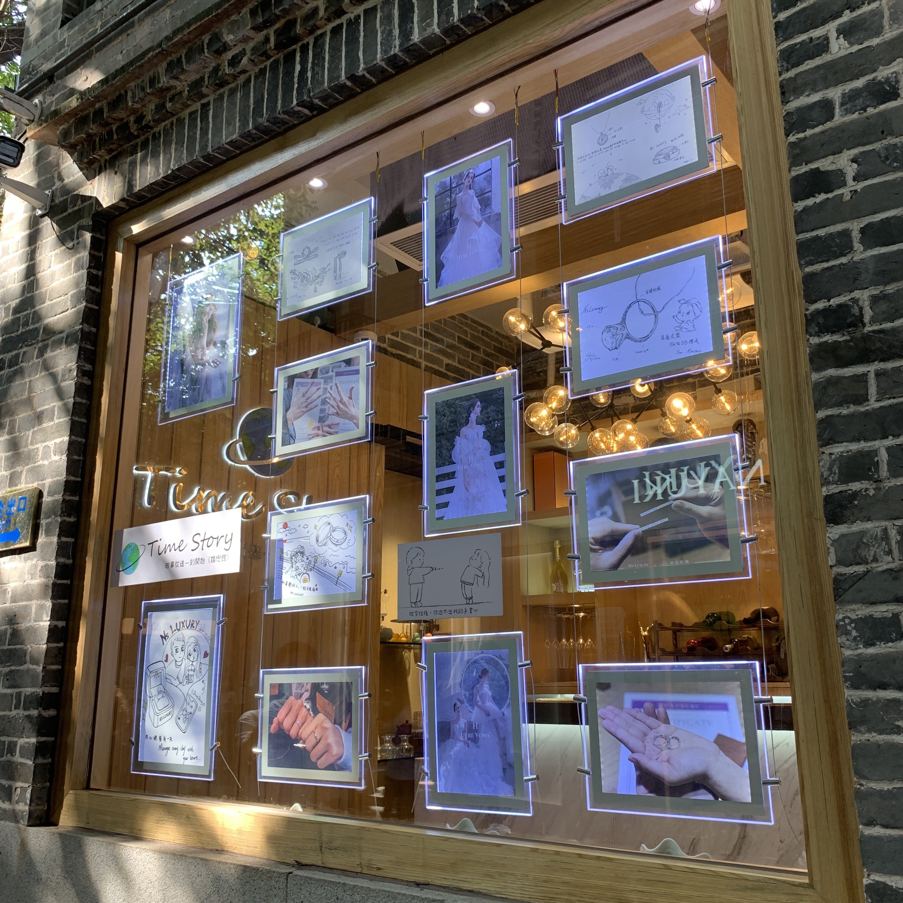 Indoor Ceiling A3 A4 Advertising Light Box Acrylic Crystal Real Estate Agency Led Window Display
