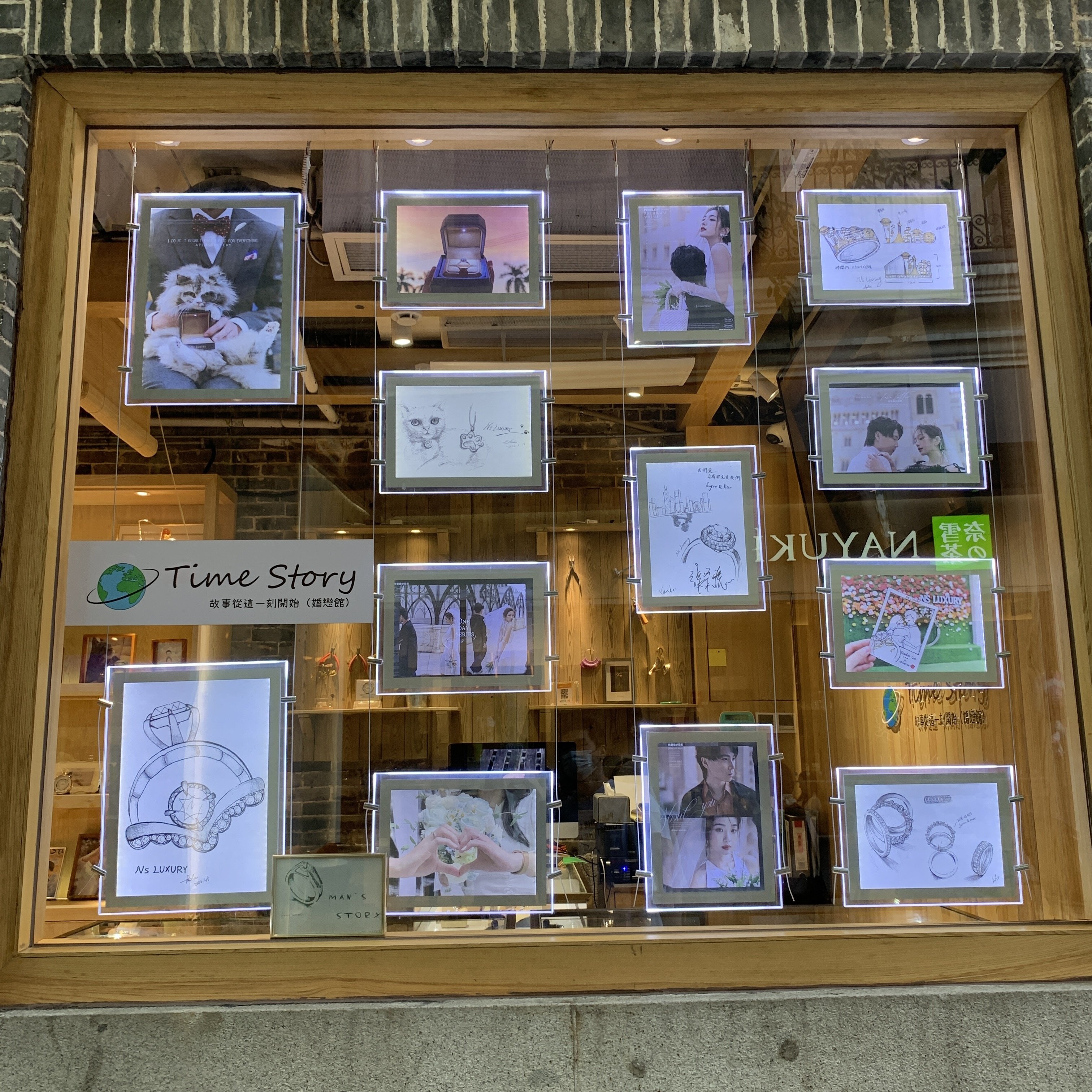 Indoor Ceiling A3 A4 Advertising Light Box Acrylic Crystal Real Estate Agency Led Window Display