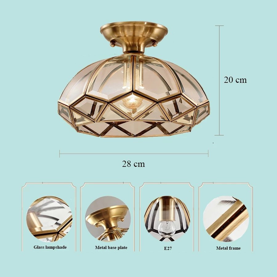Hot sale vintage Aisle Led Ceiling Light Corridor Lights Outdoor Langing Lantern Lamp