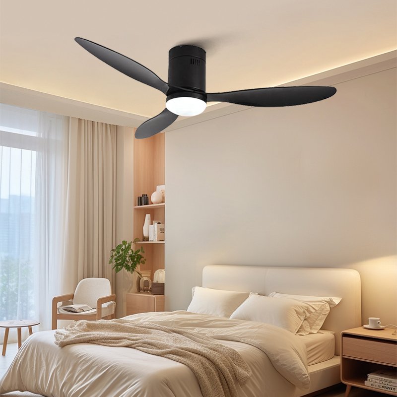 Noiseless 6-Speed Reversible DC Motor Farmhouse Patio Bedroom Ceiling Fans with Lights Remote Control large ceiling fan
