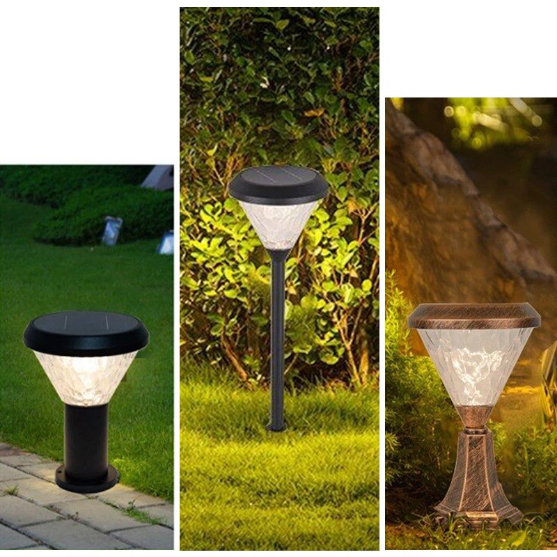 New Pattern Design Waterproof LED Solar Garden Light Outdoor Landscape Lawn Ground Pathway Lighting Stake Lamp decor