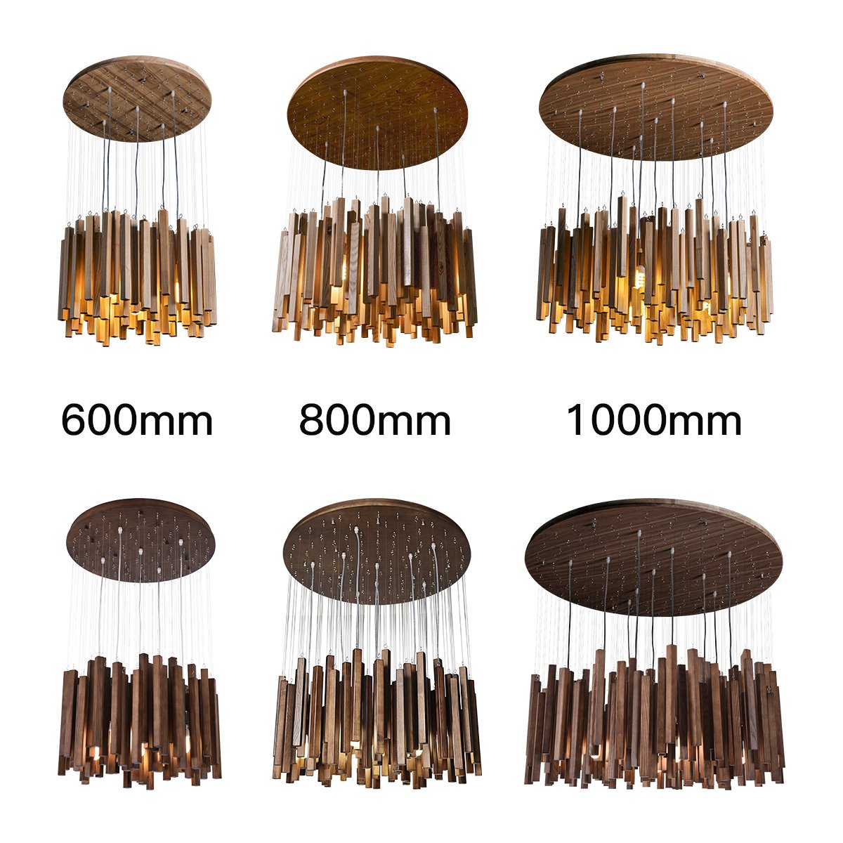 New European restoration Hallway wood pendant light Linear Pendant Lighting Chandelier For Indoor Dining Room led design light