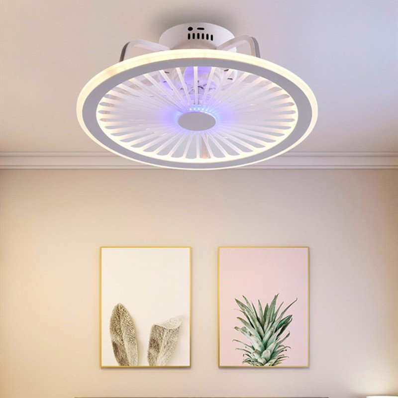 Manufacturers selling remote control acrylic LED ceiling fan ceiling light fan living room bedroom wholesale