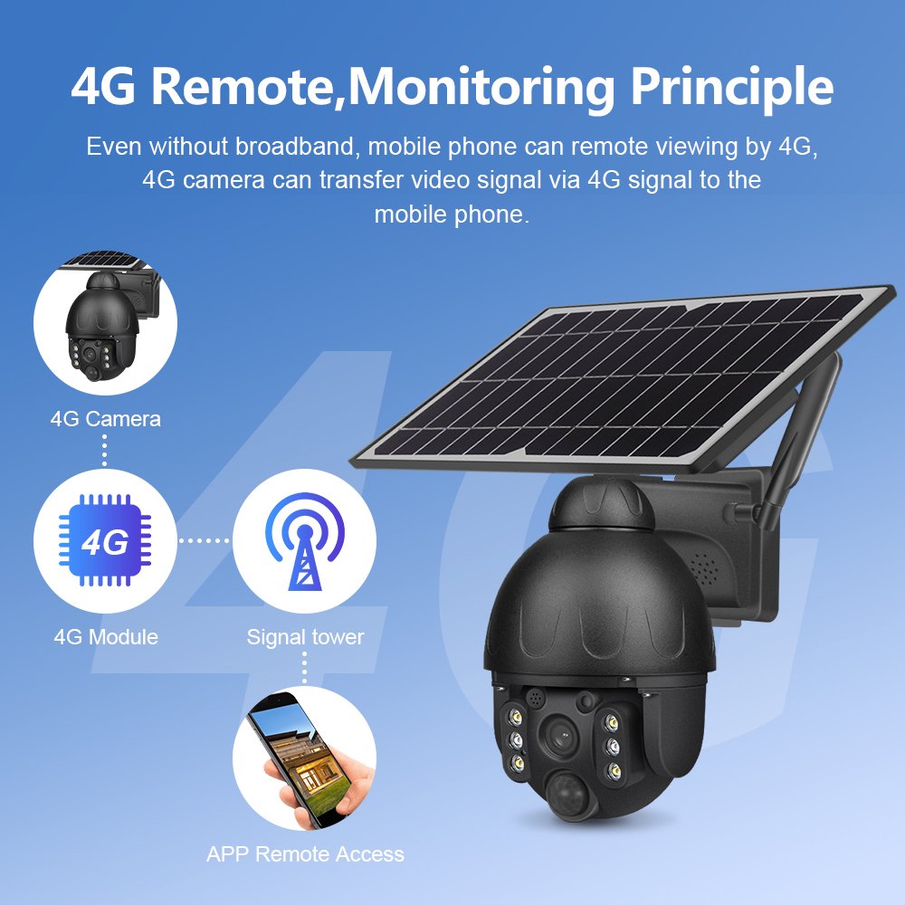 Wireless Camera System Security WIFI CCTV Solar Camera Smart PTZ Ubox Outdoor S10 4MP 2MP 4G LED 50 CE Lithium Lifepo4 Battery