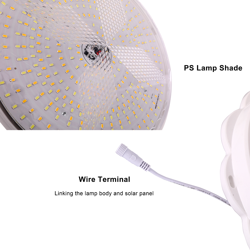 New Design 30W/50W/100W/200W/300W/400W Indoor Solar Lamp LED Solar Ceiling Light for Home House Corridor IP65 70 DC 6V 30000