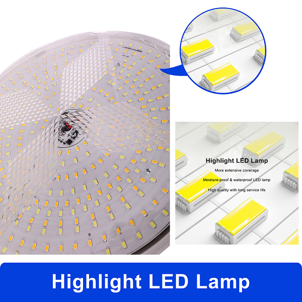 New Design 30W/50W/100W/200W/300W/400W Indoor Solar Lamp LED Solar Ceiling Light for Home House Corridor IP65 70 DC 6V 30000