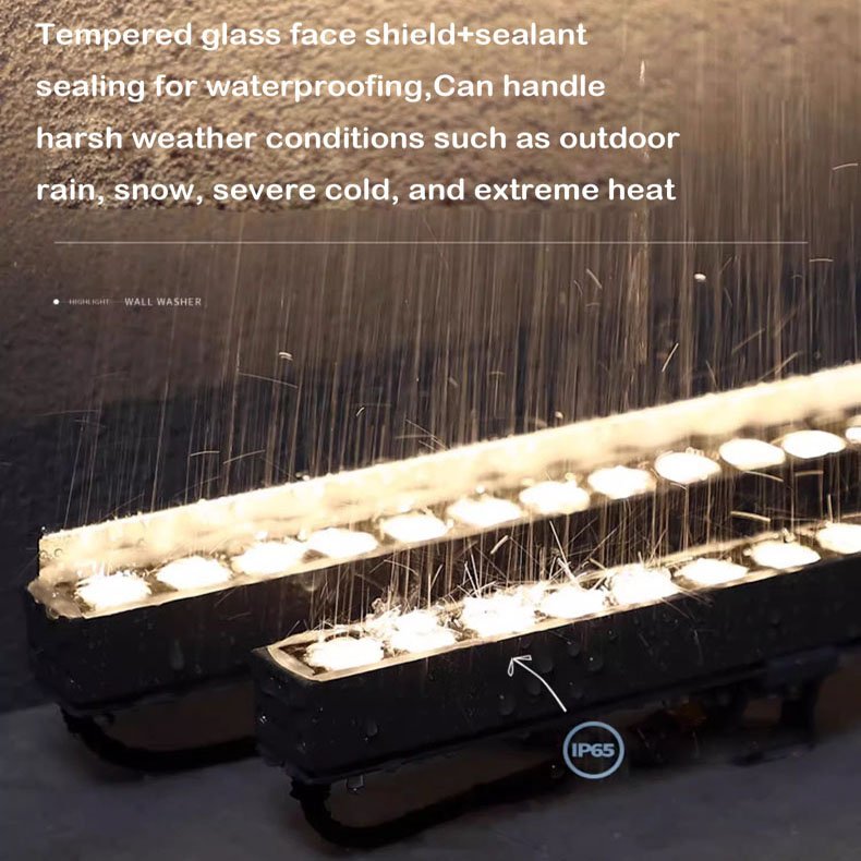 Ceiling Outdoor IP65 Customized Cheap 24w RGB Linear Wall Washerwash bar light matt Facade Light Led Wall Washer Rgbw