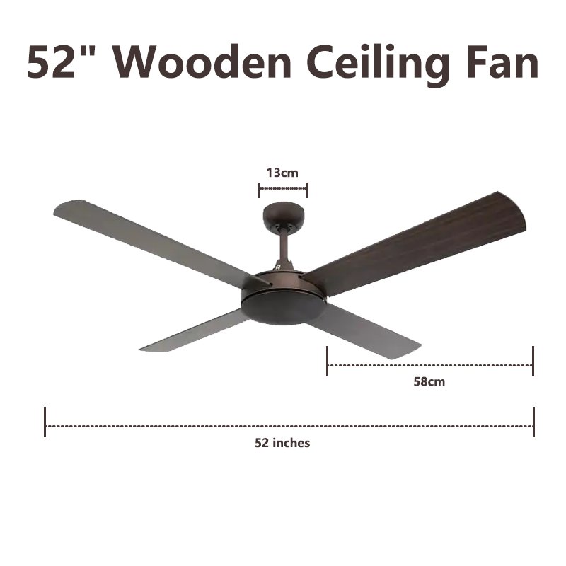 European Styles ABS Ceiling Fan 3 Blade remote control fan ceiling light with led light