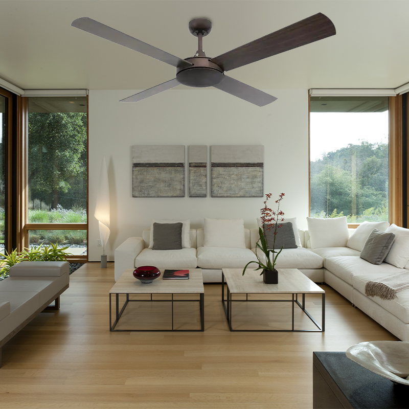 European Styles ABS Ceiling Fan 3 Blade remote control fan ceiling light with led light