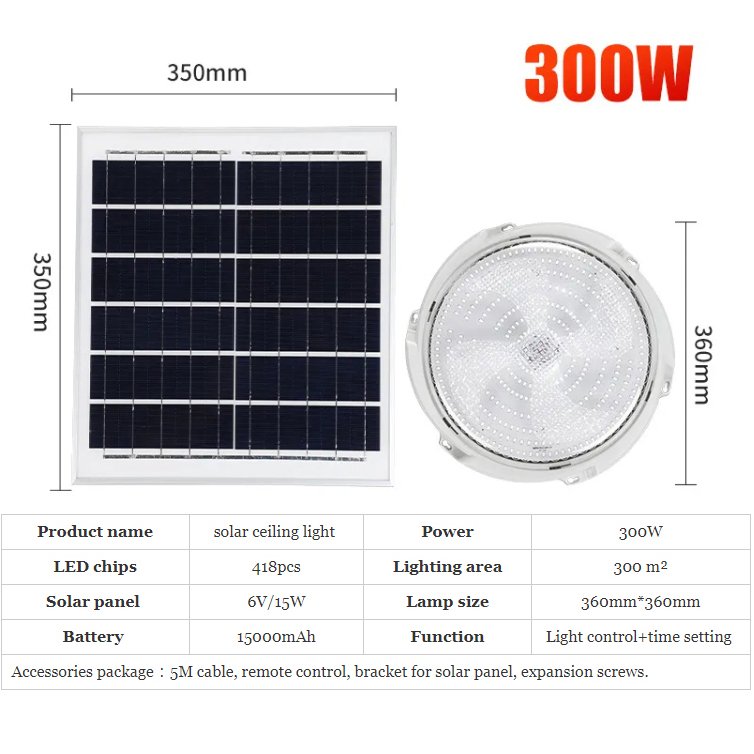 solar powered led ceiling light led 100 watt 200 watt 300 watt solar powered ceiling light for outdoor and indoor