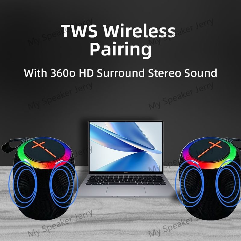 Hot Selling Professional Bass Metal Mini Portable Round Mobile Music Subwoofer Bluetooth Speaker Wireless With FM Radio TF USB
