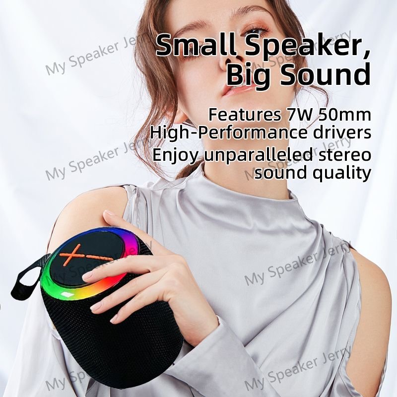 Hot Selling Professional Bass Metal Mini Portable Round Mobile Music Subwoofer Bluetooth Speaker Wireless With FM Radio TF USB