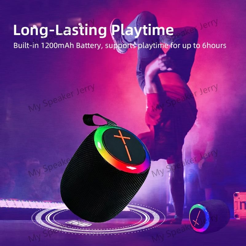 Hot Selling Professional Bass Metal Mini Portable Round Mobile Music Subwoofer Bluetooth Speaker Wireless With FM Radio TF USB