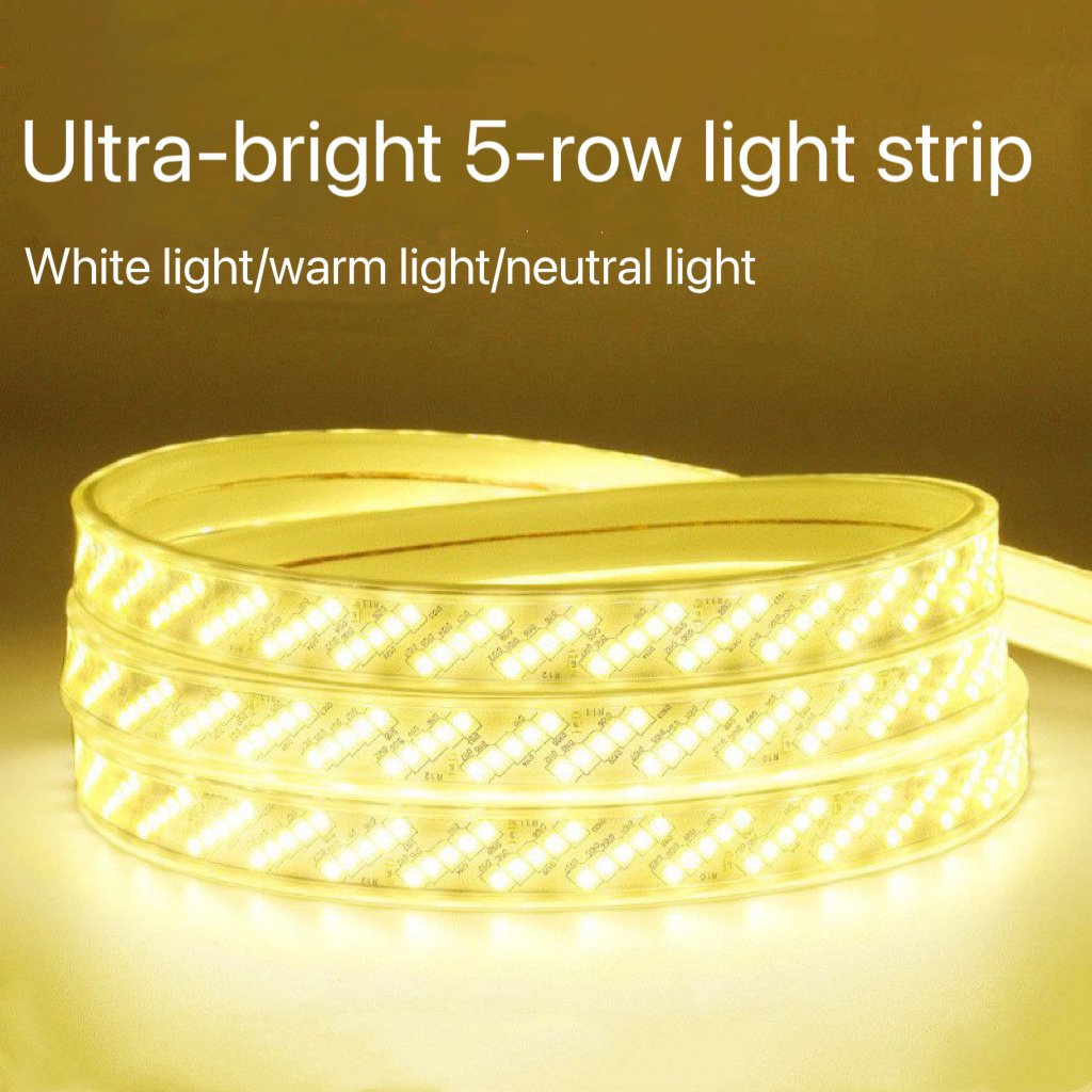 led strip light 220v high voltage 2835 household ceiling outdoor waterproof atmosphere silicone soft light strip