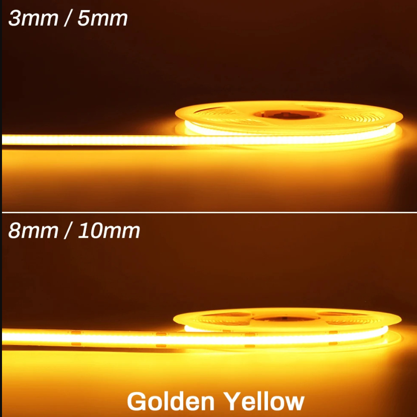 12V24V COB Light Strip LED Ultra-bright High-definition Flexible Self-adhesive Light Strip for Cabinet Ceiling Background Wall