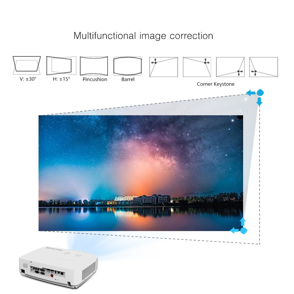 BYINTEK C400K DLP Projector For Hologram Multimedia Education High Lumens 1920 x 1200 Beam outdoor 3LCD presentation equipment