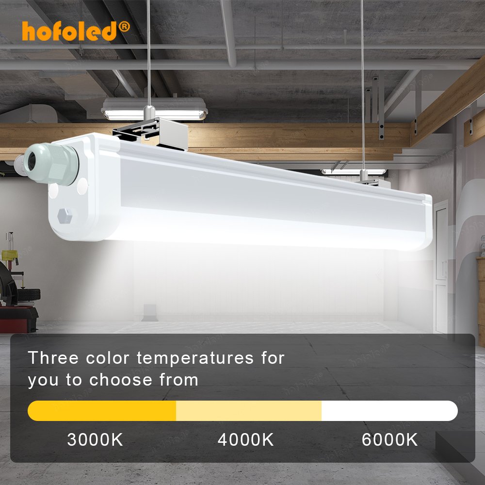 Linkable Ceiling Light Fixture Cabinet Tri-proof Light IP65 Batten Lamp Outdoor Fixture LED Vapor Tight Light