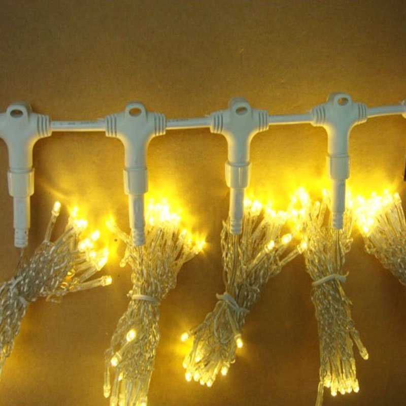 2x6m Ceiling Hanging Fairy Lights Indoor Outdoor LED Curtain Light with 6M String