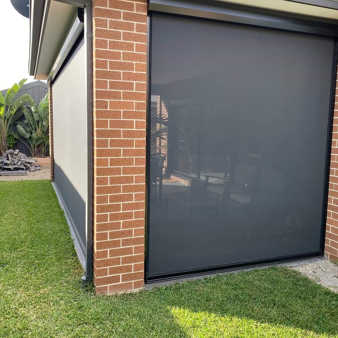 Heavy Duty Balcony Horizontal Insulated Plantation Shutters Zip Screen Outdoor Blinds Rolling Sun Shade