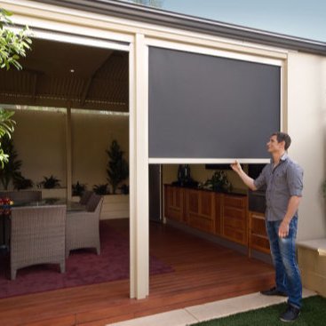 Heavy Duty Balcony Horizontal Insulated Plantation Shutters Zip Screen Outdoor Blinds Rolling Sun Shade