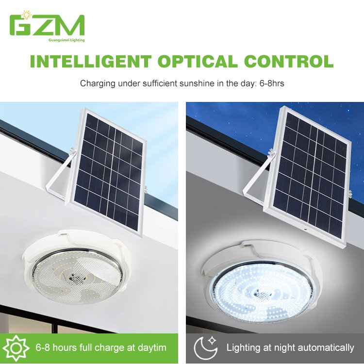 Energy Saving Front Corridor Balcony Waterproof Ip67 Solar Ceiling Lamp 25w 50w 100w 200w 300w 500w Led Solar ceiling Light