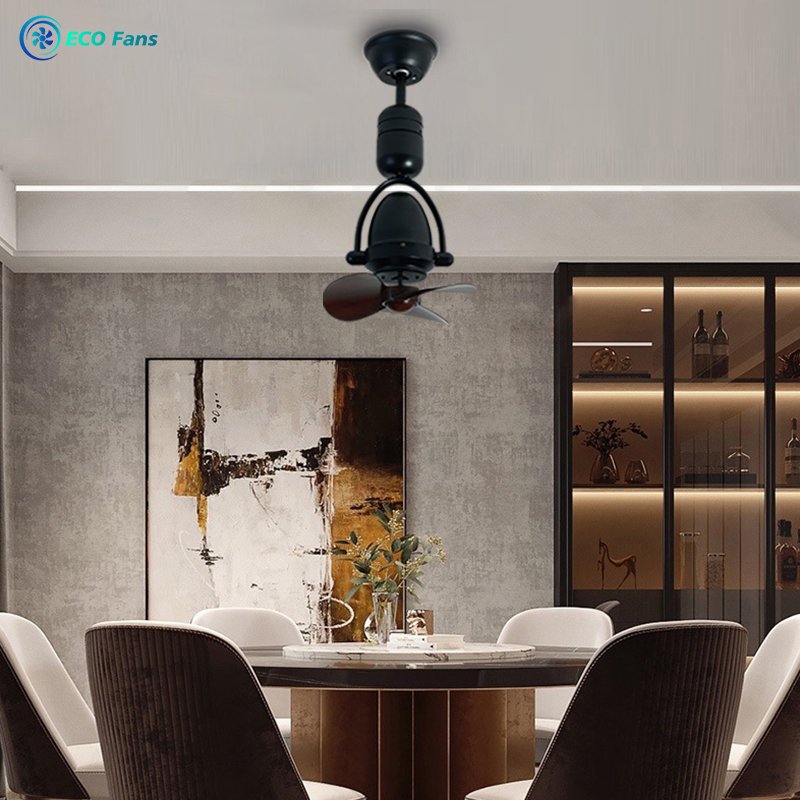 ECO New shake head small ceiling fan mini luxury corridor study kitchen bar wall hanging Smooth, quiet and power saving fan