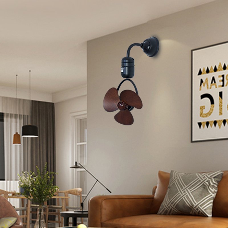 ECO New shake head small ceiling fan mini luxury corridor study kitchen bar wall hanging Smooth, quiet and power saving fan