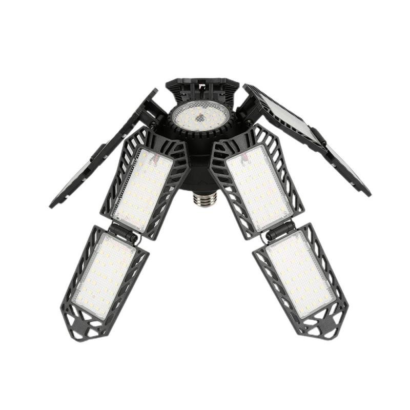 Deformable Ceiling Light Foldable Fan Blade Light For Warehouse Workshop Deformation Lamp 180W LED Garage Light