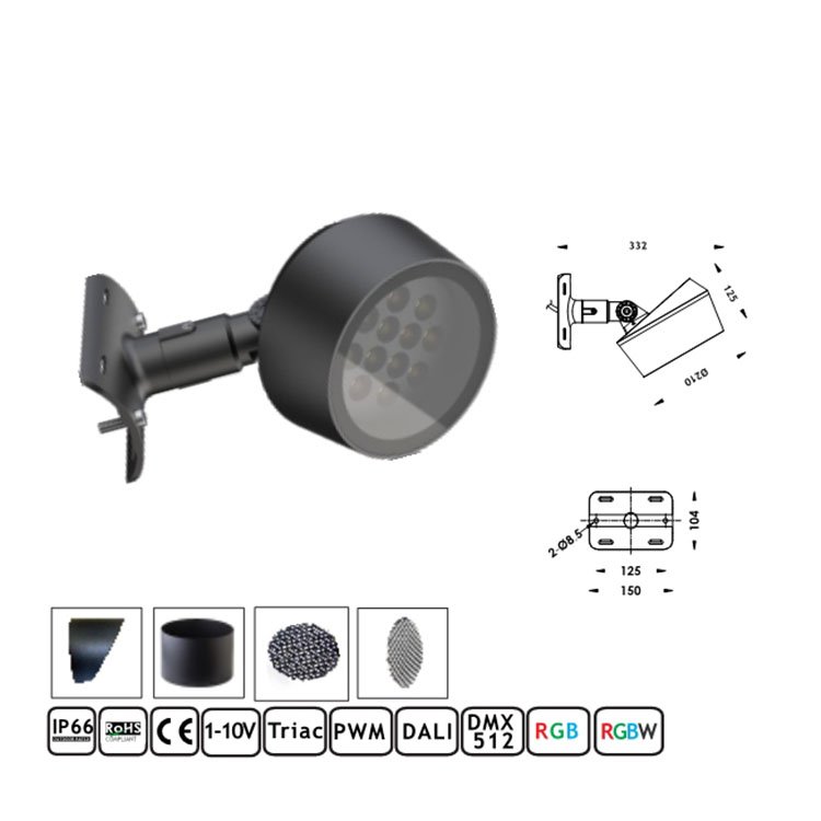 Modern Outdoor LED Lawn Lamp Waterproof Aluminum and Glass Garden Decorative Light for Landscape Application