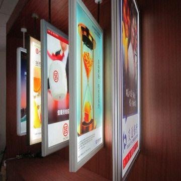 Ultra Thin LED Light Box Ceiling Aluminum Frame Menu Board Business Display Led Backlit Light Box Advertising Hanging Light Box