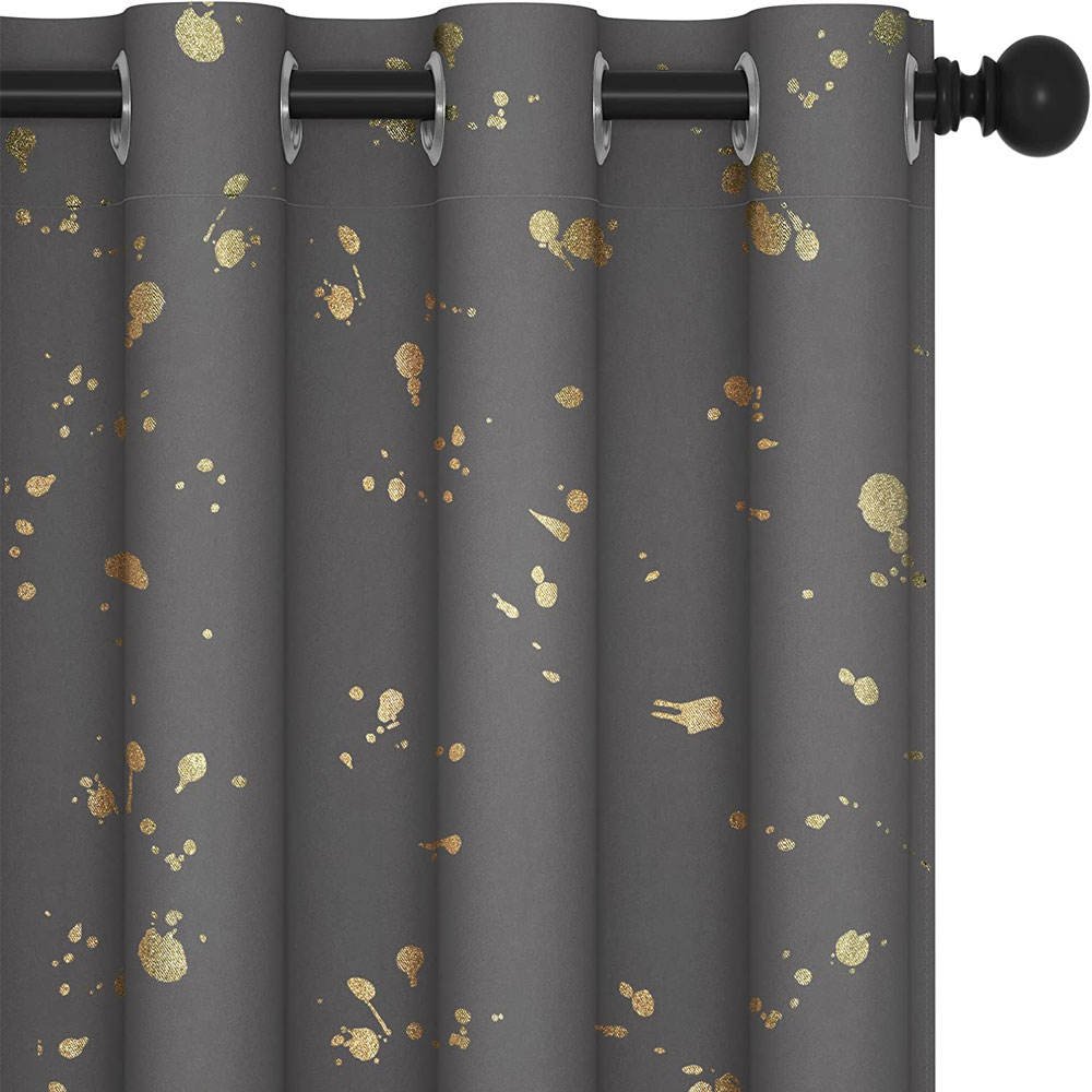 Simple Elegant Blackout Solid Color Decorative Curtains Ready Made 100% Polyester Modern Design Window Curtain For House