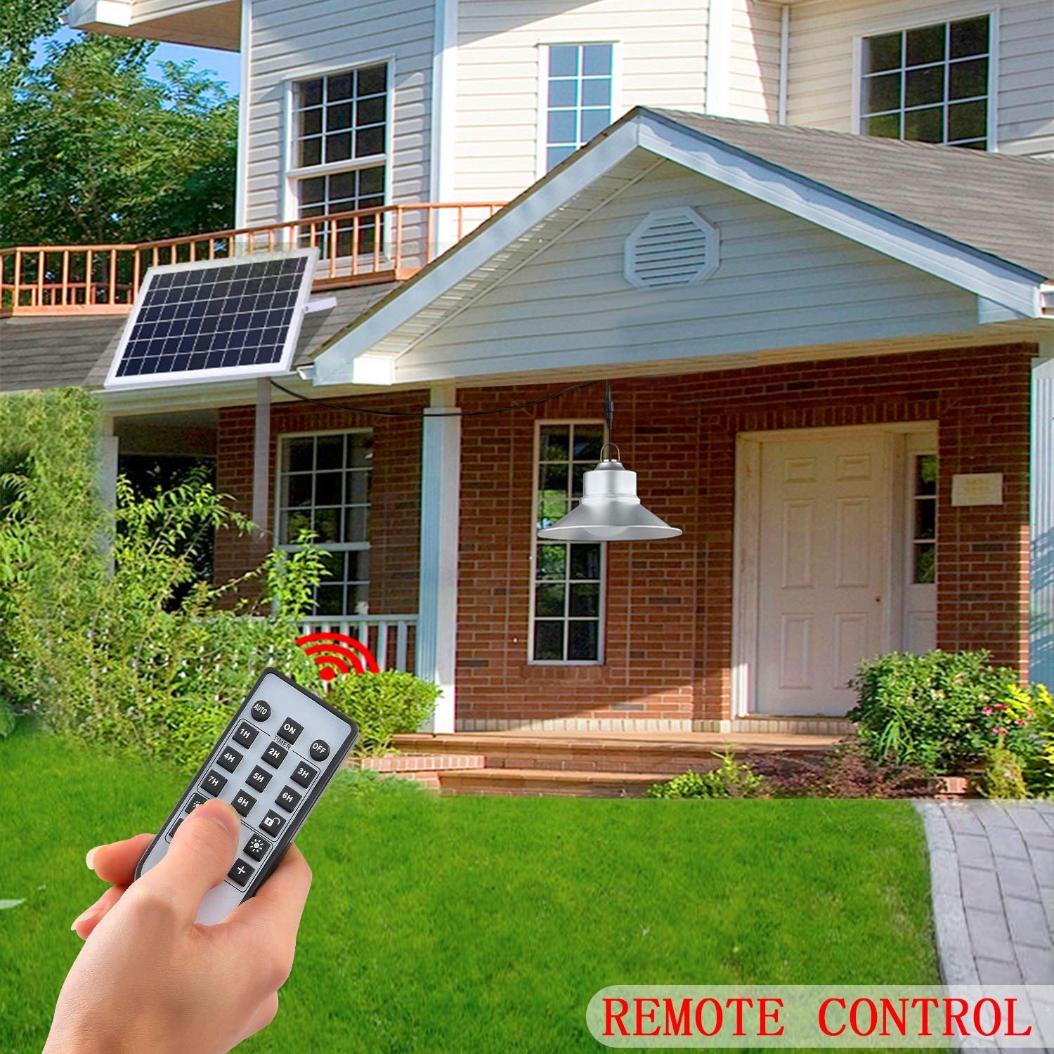 Indoor Vintage 30W Solar Power LED Floodlight Wireless Ceiling Lamp modern design