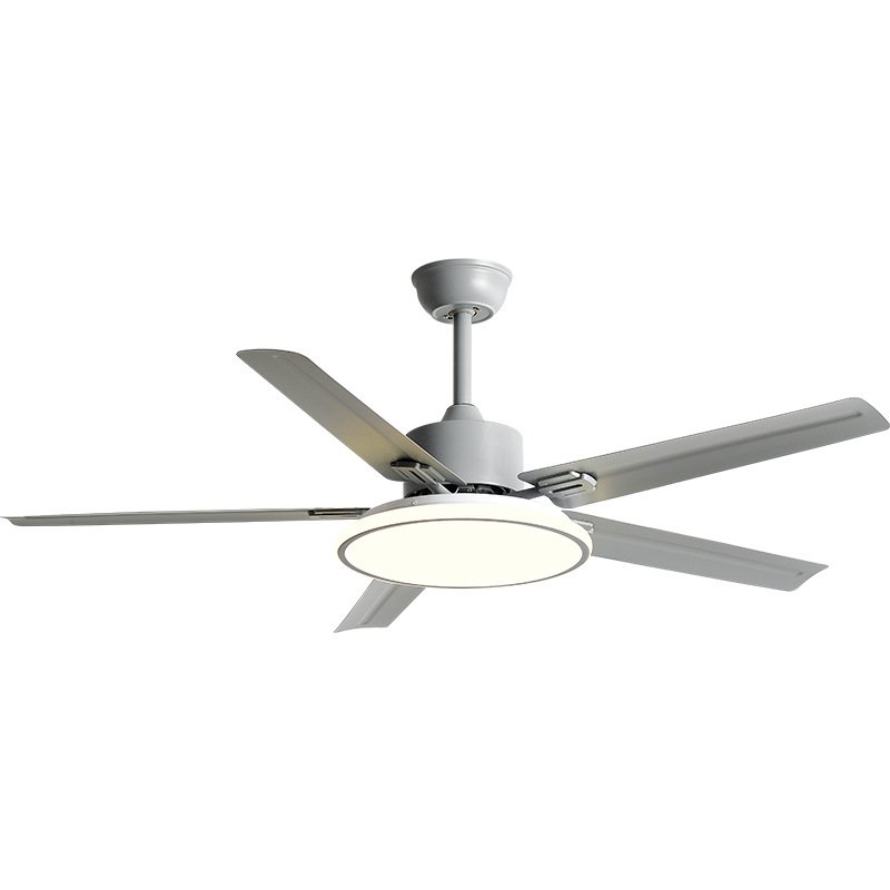 Black chandelier 52 inch ceiling fan light DC fan iron blades led lights Remote Control ceiling light fan lamp
