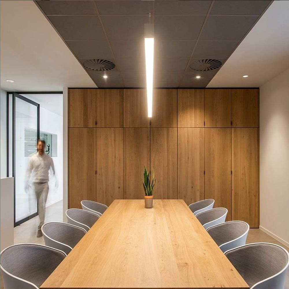 Hot Sale Commercial Decorative Led Aluminum Single 1500Mm 1800Mm Suspended Led Linear Pendant Light