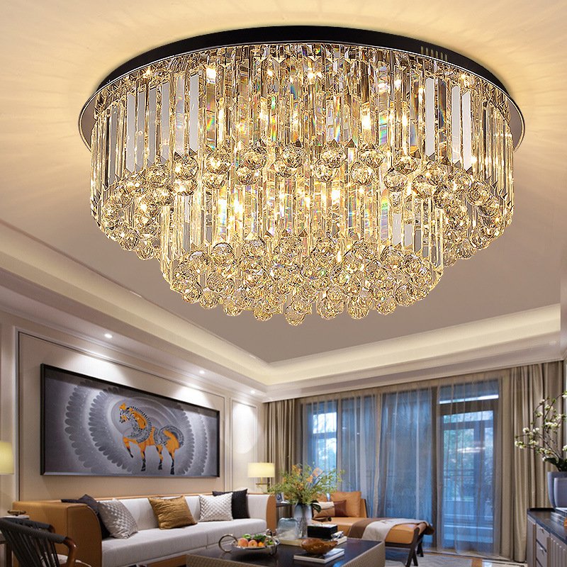 Wholesale Luxury Modern Suspended Crystal Chandelier Chrome for Home Church 2023