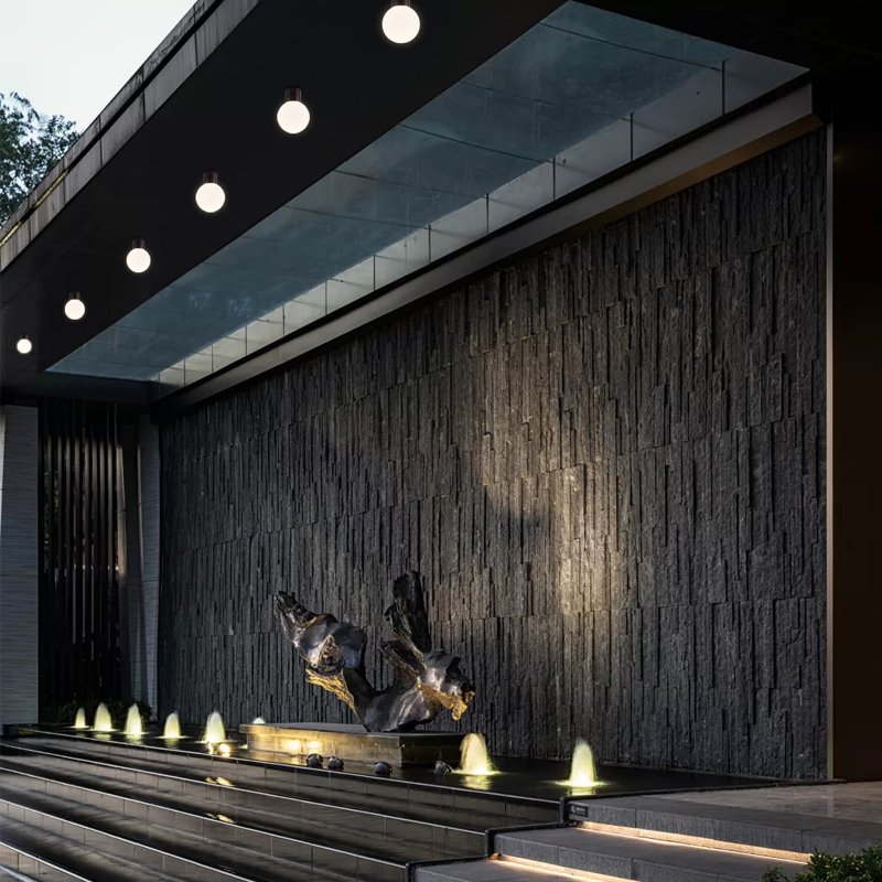 exterior outside surface ceiling lamp ip65 waterproof acrylic ball lampshade outdoor garden decor led ceiling light