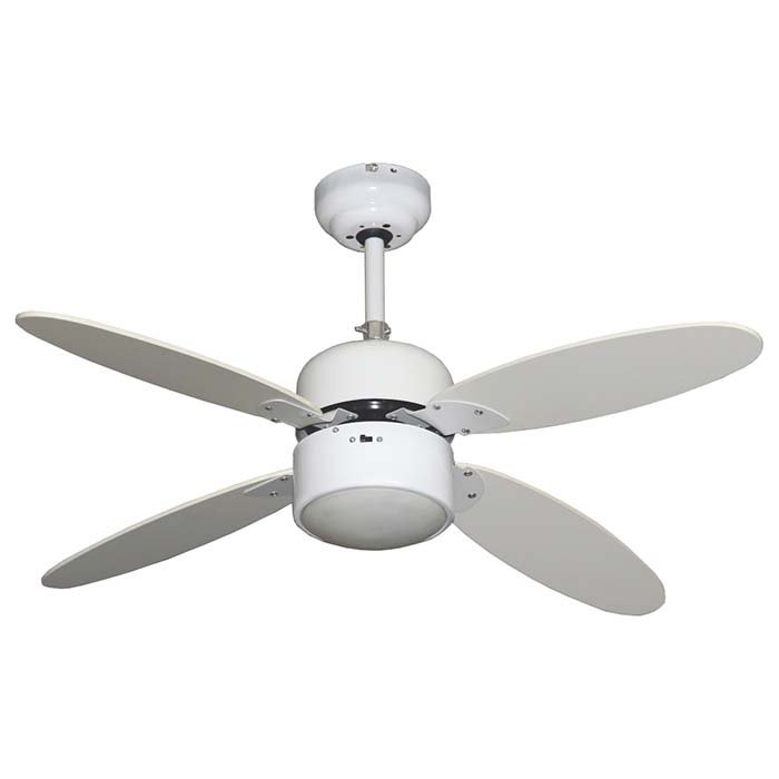 White Ceiling Fan Light With Remote Control Chandelier Fan Lamp