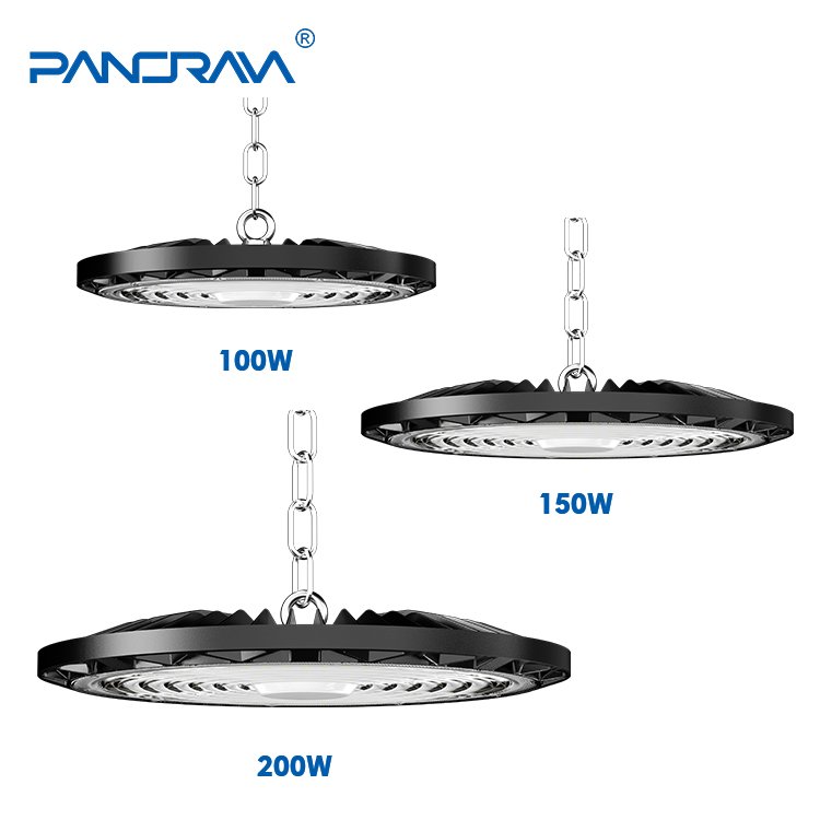 100W/150W/200W UFO LED Industrial Light Dob Lighting for Outdoor Warehouse & Workshop IP65 High Bay Lamp
