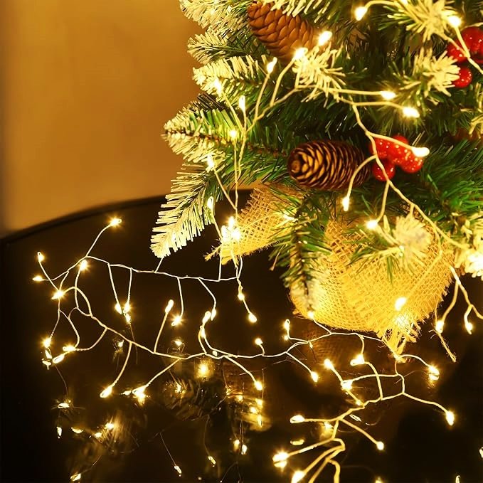 Outdoor Waterproof Halloween Christmas Party Fairy lights led Firecracker String Lights Remote Control Bedroom Bar Decorations