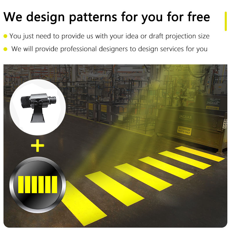 200W 300W Sidewalk Zebra crossing Logo Custom Projection Gobo Light outdoor High Power logo projector light