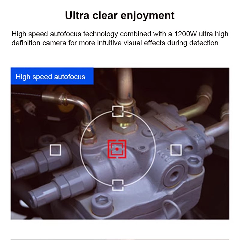 1200W autofocus endoscope zoom HD camera industrial pipeline mechanical weld seam ceiling detector 1m/2m/3.5m/5m/10m