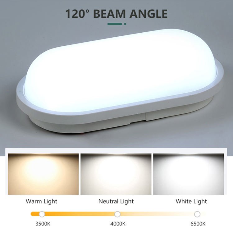 Outdoor Waterproof LED Ceiling and Wall Light Moisture-Proof Lamp Indoor/Outdoor LED Bulbs