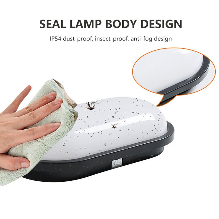 Outdoor Waterproof LED Ceiling and Wall Light Moisture-Proof Lamp Indoor/Outdoor LED Bulbs