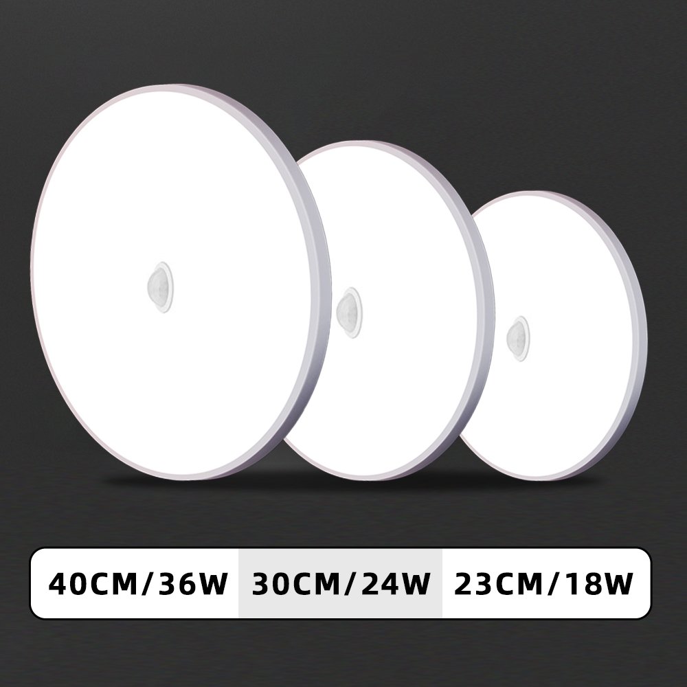 18W Sensor Ceiling Light Modern Design Indoor/Outdoor IP65 Microwave Motion LED Human Body pir Bedroom Surface Mounted Acrylic