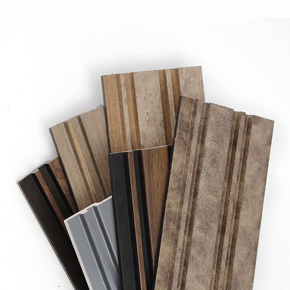 OEM fluted exterior wall panels wood ps foam ceiling wall panel accessories for led linear lights