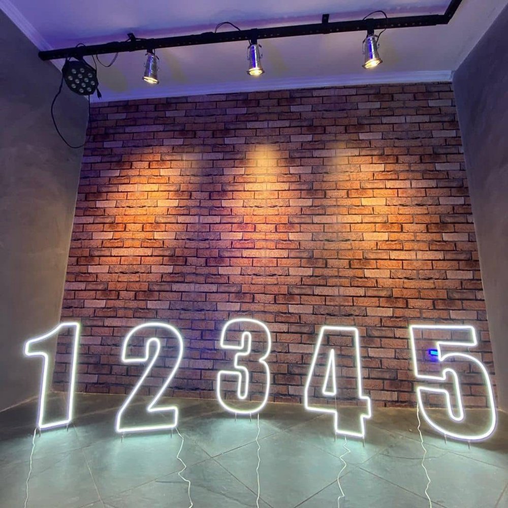 Winbo Free Design Rgb Neon LED Numbers Signs Standing Hang No Moq Logov 3ft 4ft Letters Large Flex Custom Neon Numbers