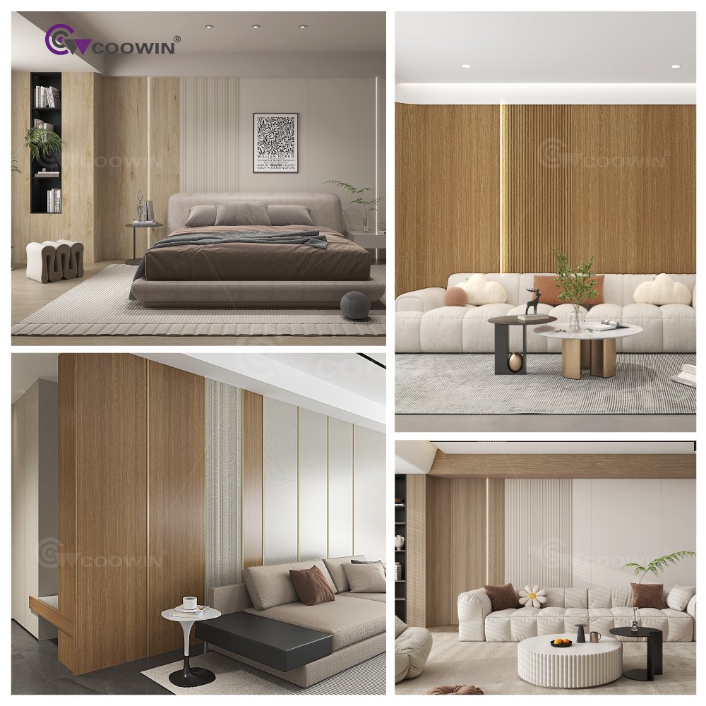 Wall Panel Interior Decoration Wood Plastic Composite Wall Cladding indoor WPC Wall Panel