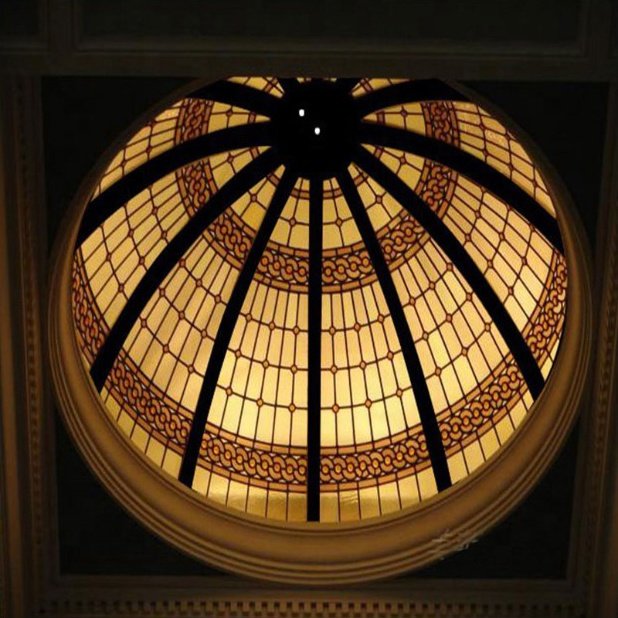 stained glass ceiling dome