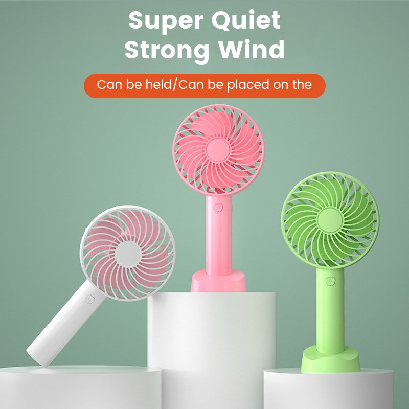 LP Portable Usb Handheld Ceiling Fan Lash Table Fan Summer Must Have Rechargeable Battery Portable Air Cooling Usb Mini Fan