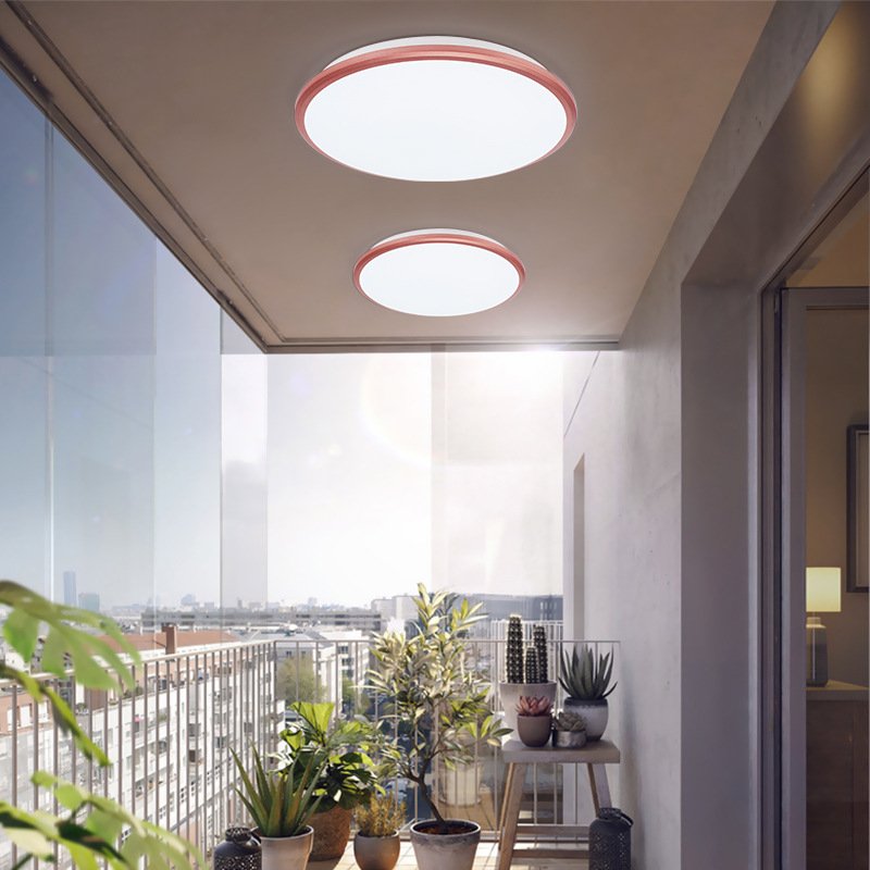 IP65 Tri-proof Ultra Thin Indoor Lighting Round Shape Modern Interior Decoration Lamp waterproof Led Ceiling Light 3CCT